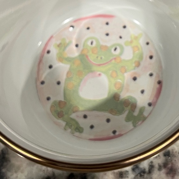 Mackenzie-Childs Enamel Frog Metal Cup. Vintage from before 2000. - Picture 6 of 11